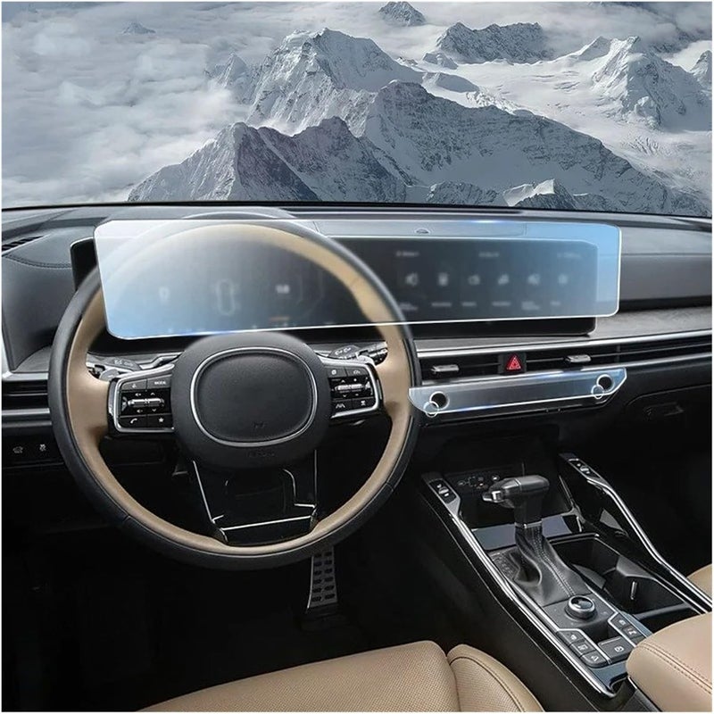 Car GPS Protective Film For Kia For Sorento 2024 2025 RHD Car GPS LCD Screen Navigation TPU Film Matte Anti Glare Protector(Transparent/Style A) - Image 3