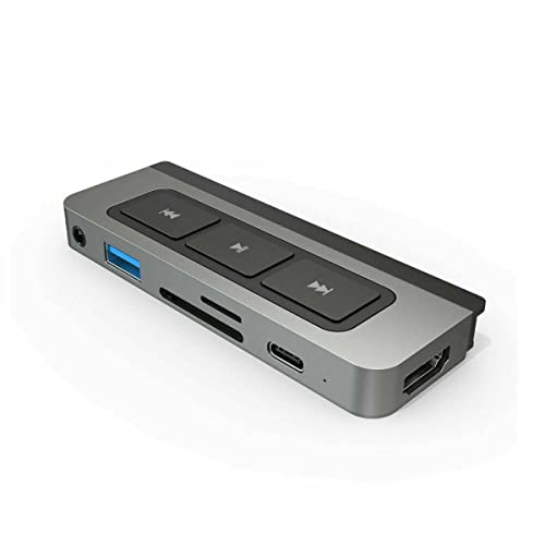 HyperDrive iPad USB C Hub with Media Player Shortcut Buttons, includes HDMI 4K60Hz, USB-C 5Gbps, USB-A 5Gbps, MicroSD/SD Card Reader, 3.5mm Headphone Jack, Endless Entertainment for iPad Pro Air Mini - Image 5