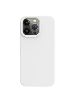 AKSESORY iPhone 12 Pro Max White Case 6.1” – Silicone Shockproof Slim Fit Cover | Soft Touch, Anti-Scratch, Durable Protective Phone Case for Apple iPhone 