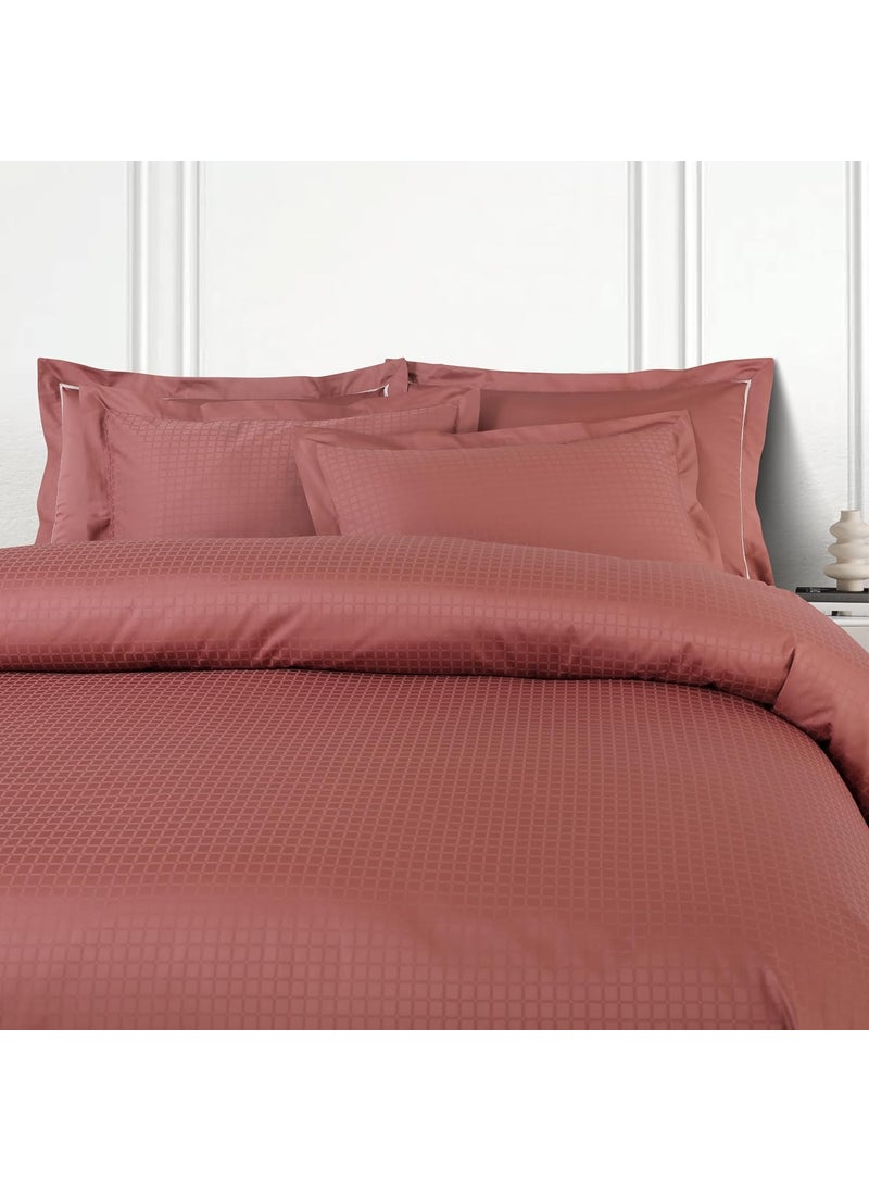 Malako Malako Como Jacquard Cedar 100 Cotton Super King Size Duvet CoverQuilt Cover  - Image 2