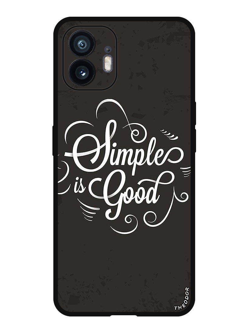 Theodor Protective Case Anti Scratch Shock Proof Bumper Cover For Nothing Phone (2) Simple Is Good - Image 1