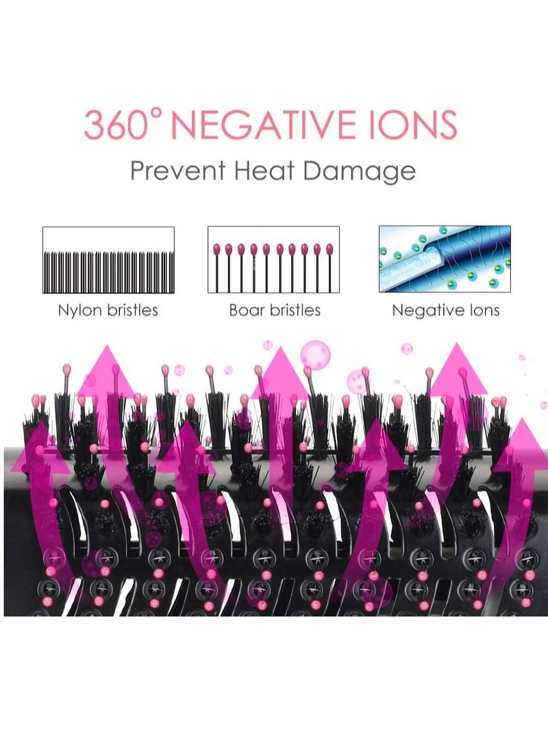 ELTRAZONE One Step Hair Dryer and Volumizer, Meraif 3 in 1 Hot Air Brush Hair Dryer Brush Anti-scald Negative Ion Hair Straightener Brush Comb Curler Styler for All Hair Types - Image 3