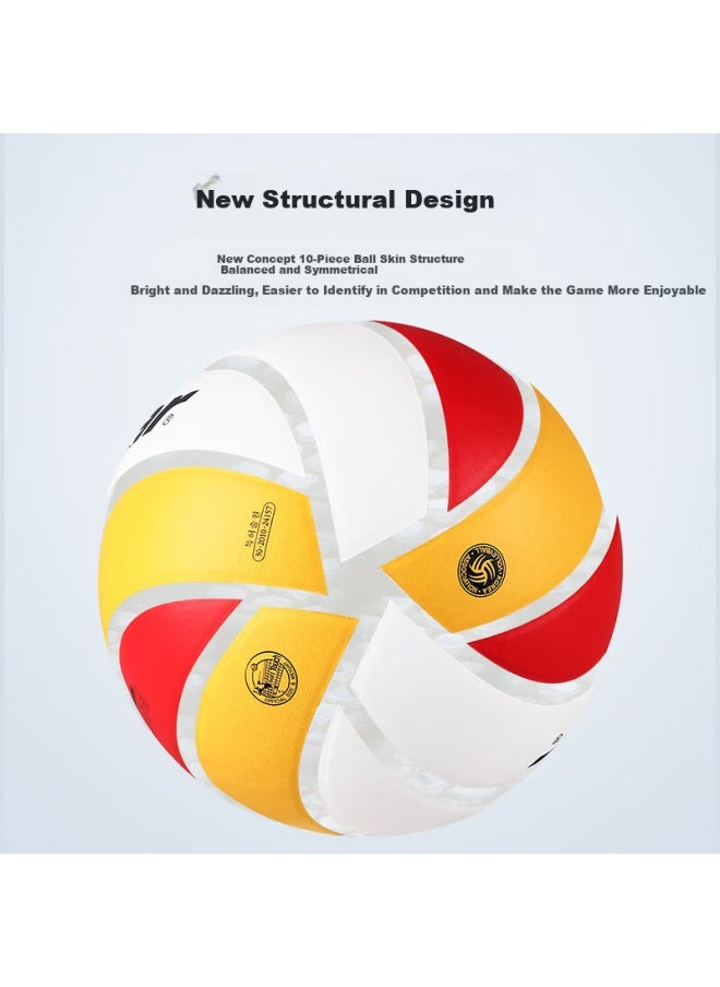 Star Volleyball Vb4035-34 For Middle School Students, Hard Court Standard Match Training Ball, Wear-resistant