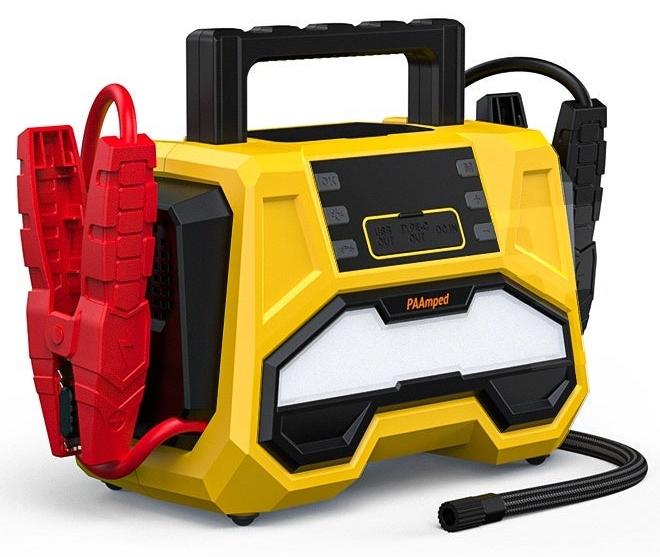 باامبيد ماكس ستارت F05: نظام قفز 6000 أمبير - بطارية 36000 مللي أمبير/ساعة - منفاخ 150 رطل/بوصة مربعة - مشغل مدمج بالكامل - Image 1