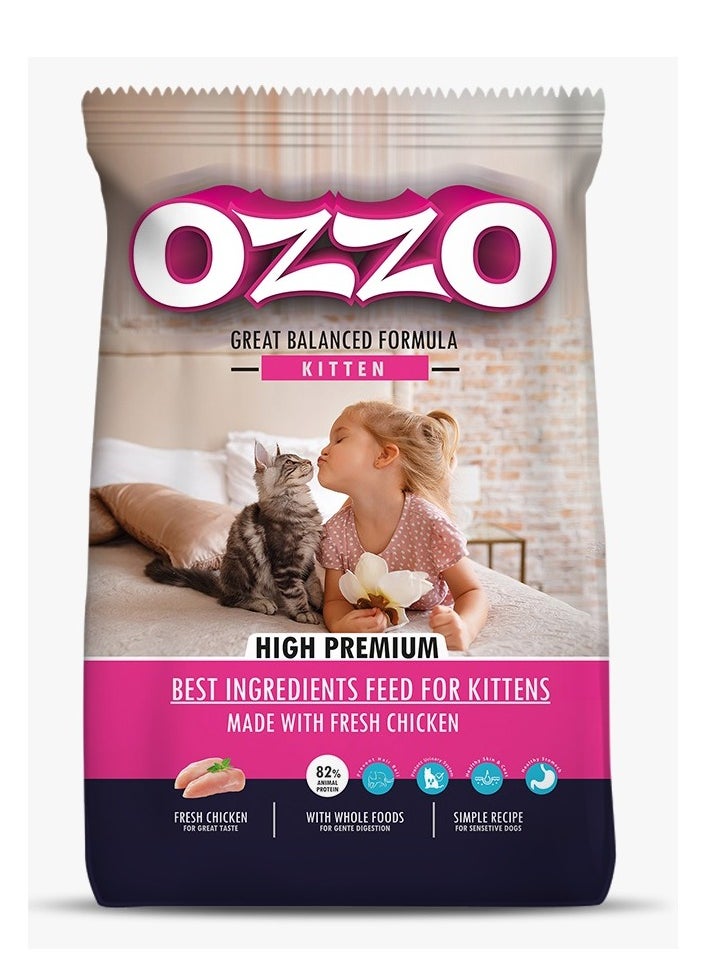 OZZO High Premium Kitten Dry Food With Fresh Chicken 10 Kg 