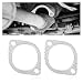 Salior 2PCS Car Exhaust Gasket35 2Bolt Exhaust Flange Gasket Car AccessoriesProfessional Exhaust Manifold Gasket Made of High Temp Gasket Material 35 inch - Image 2