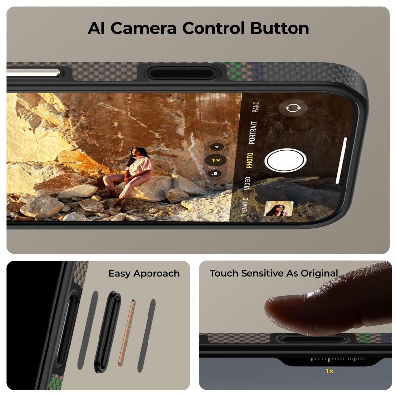 Benks حافظة BENKS Prestige ArmorPro لجهاز iPhone 17 Pro Max مع زر التحكم في الكاميرا، [متوافقة مع Magsafe] حافظة واقية كاملة مصنوعة من ألياف دو بونت كيفلار 1000D - Image 4