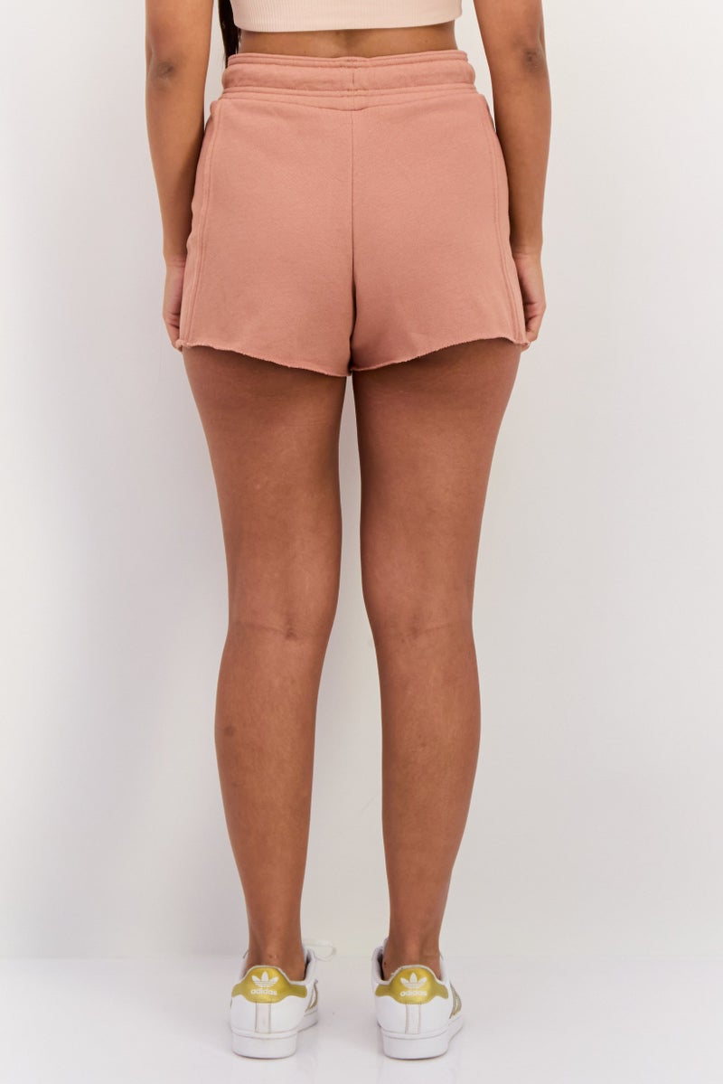 Adidas Women Sportswear Fit Outdoor Shorts, Tan  - Image 3