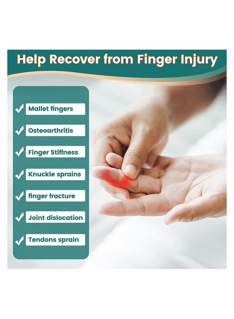 Captaintech Finger Splint, 3 Size Aluminum Finger Splints, Metal Finger Support - Image 2