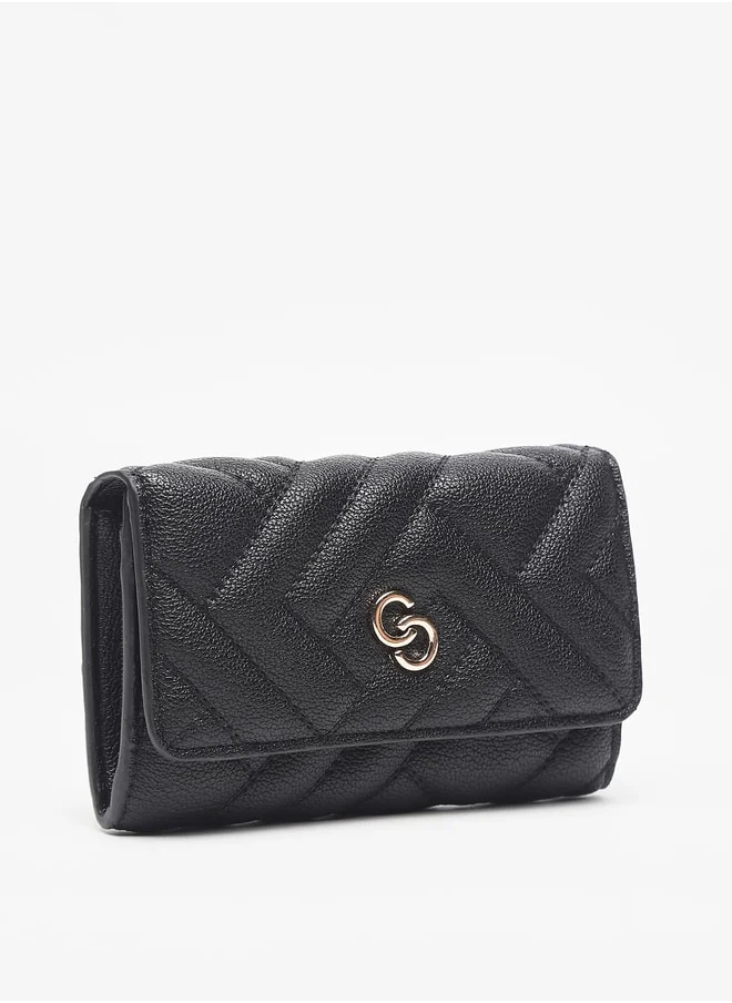 Celeste Women's Quilted Flap Wallet