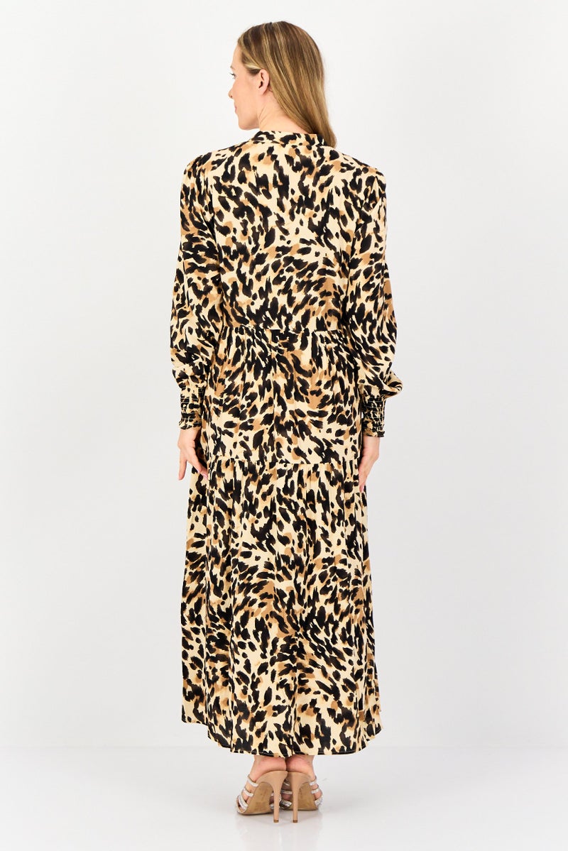 YAS Women Allover Print Maxi Dress, Multicolor - Image 4