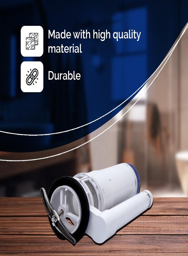 Parryware مجموعة مخرج باري وير للمراحيض ذات القطعة الواحدة - CP | خزان تدفق للمراحيض المزدوجة | المقاس - 250 مم / 10 بوصات - Image 3