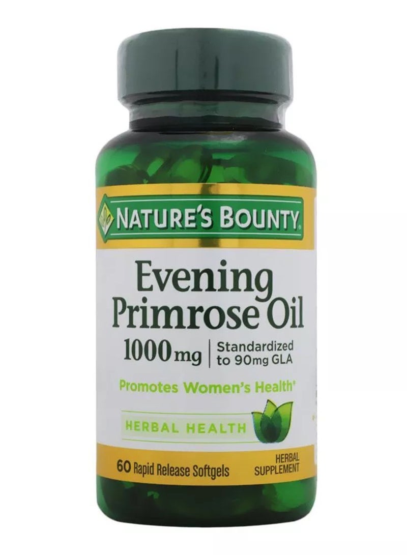 Nature's Bounty Evening Primrose Oil 1000Mg Softgels 60'S - Image 1