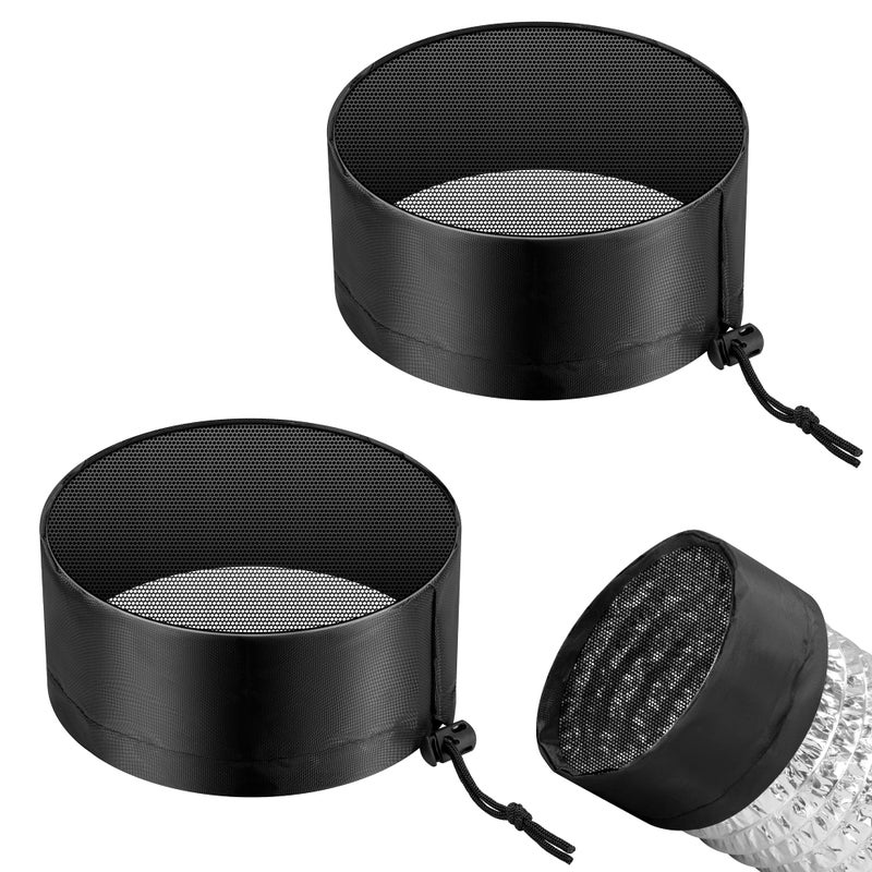VIVOSUN VIVOSUN 2Pcs Grow Tent Vent Cover 468 Duct Filter Vent Cover with Elastic Band and Fixed Buckle for Plant Grow Tent Vent 
