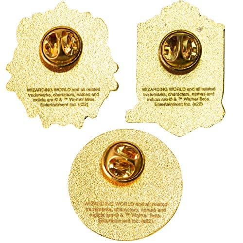 Harry Potter Gryffindor Enamel Pins, Set of 3 - In Hogwarts Trunk Storage Case Gift Box - Collectible Metal Button Accessory - Officially Licensed - Book & Movie for Kids, Boys, Girls, Teens - Image 4
