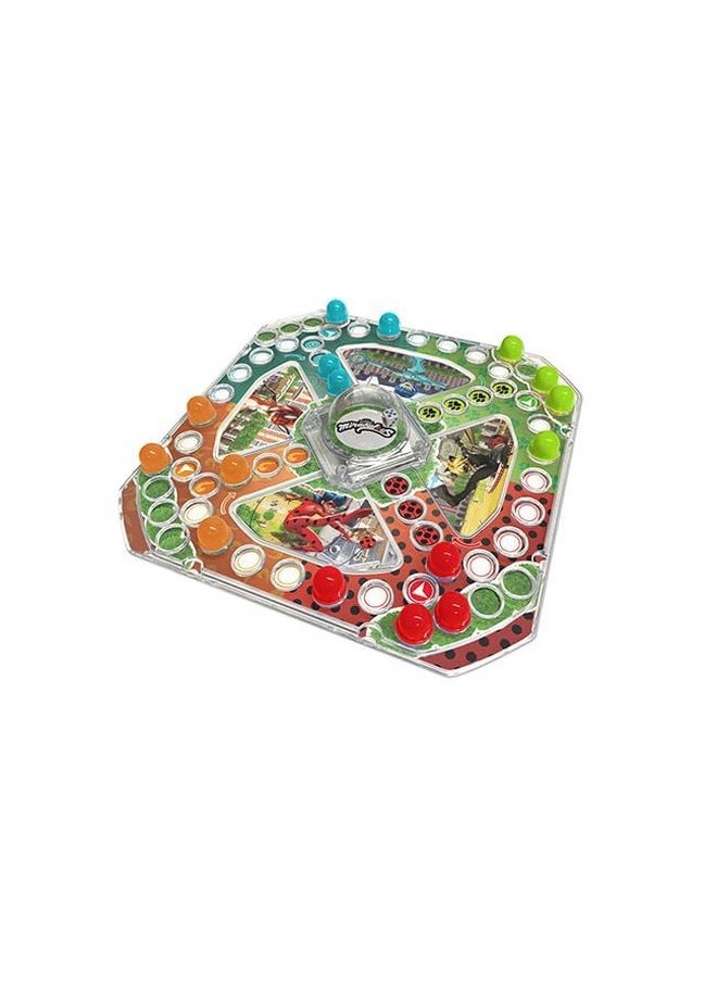 Miraculous - Ladybug - Pop Race Paris, Vosges Park Board With Dice Dome And Colorful Movers, Board Game For Kids, 2 Players, Toys For Kids Ages 6 And Up (Wyncor) - Image 1