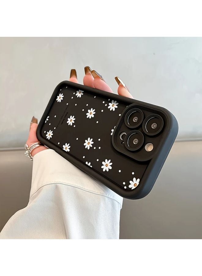 Cute Flower Phone Case For IPhone 14 Pro Max Black - Image 5