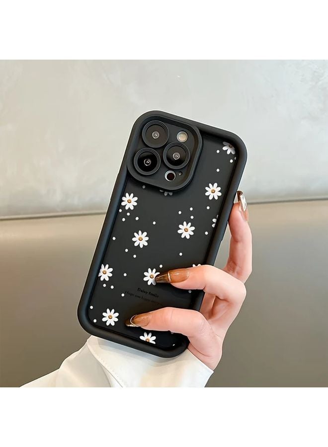 Cute Flower Phone Case For IPhone 14 Pro Max Black - Image 3