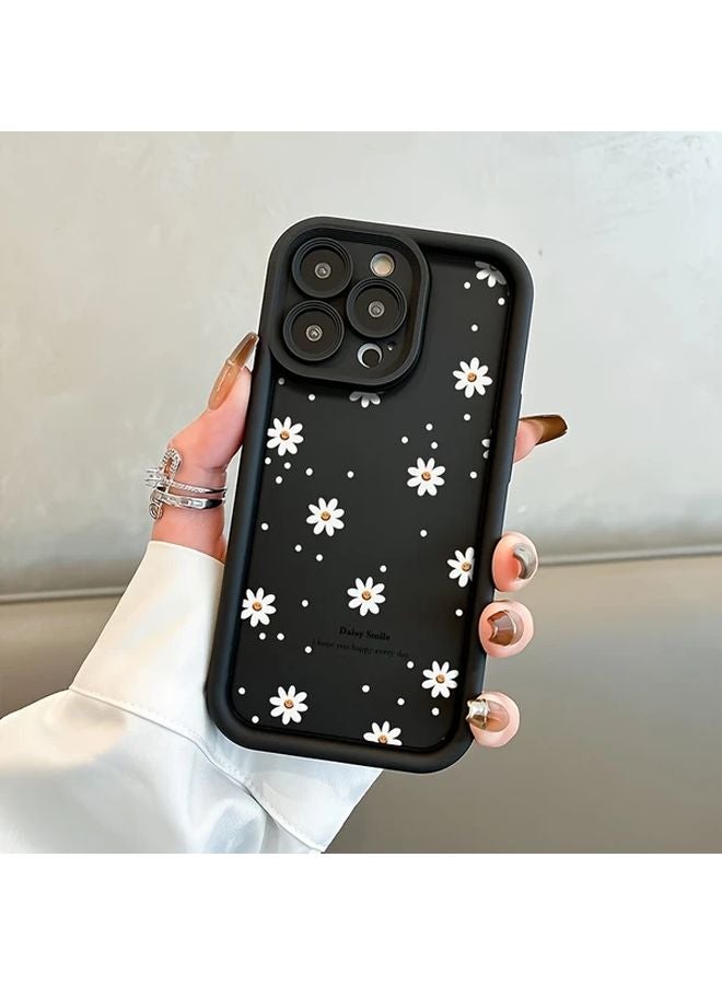 Cute Flower Phone Case For IPhone 14 Pro Max Black - Image 2