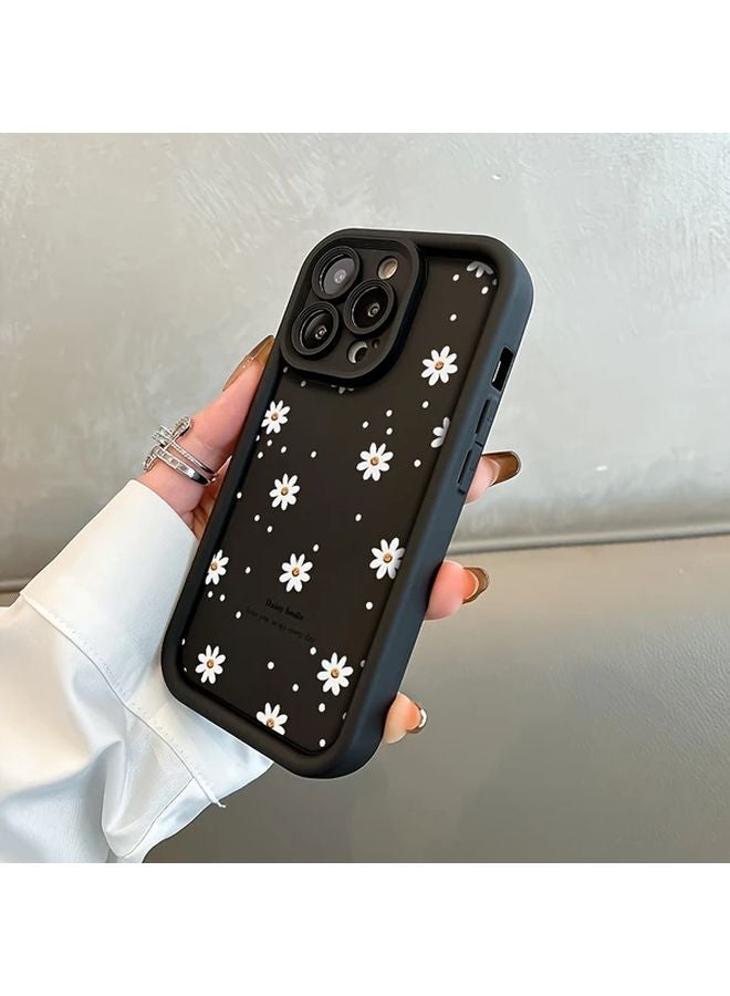 Cute Flower Phone Case For IPhone 14 Pro Max Black - Image 4