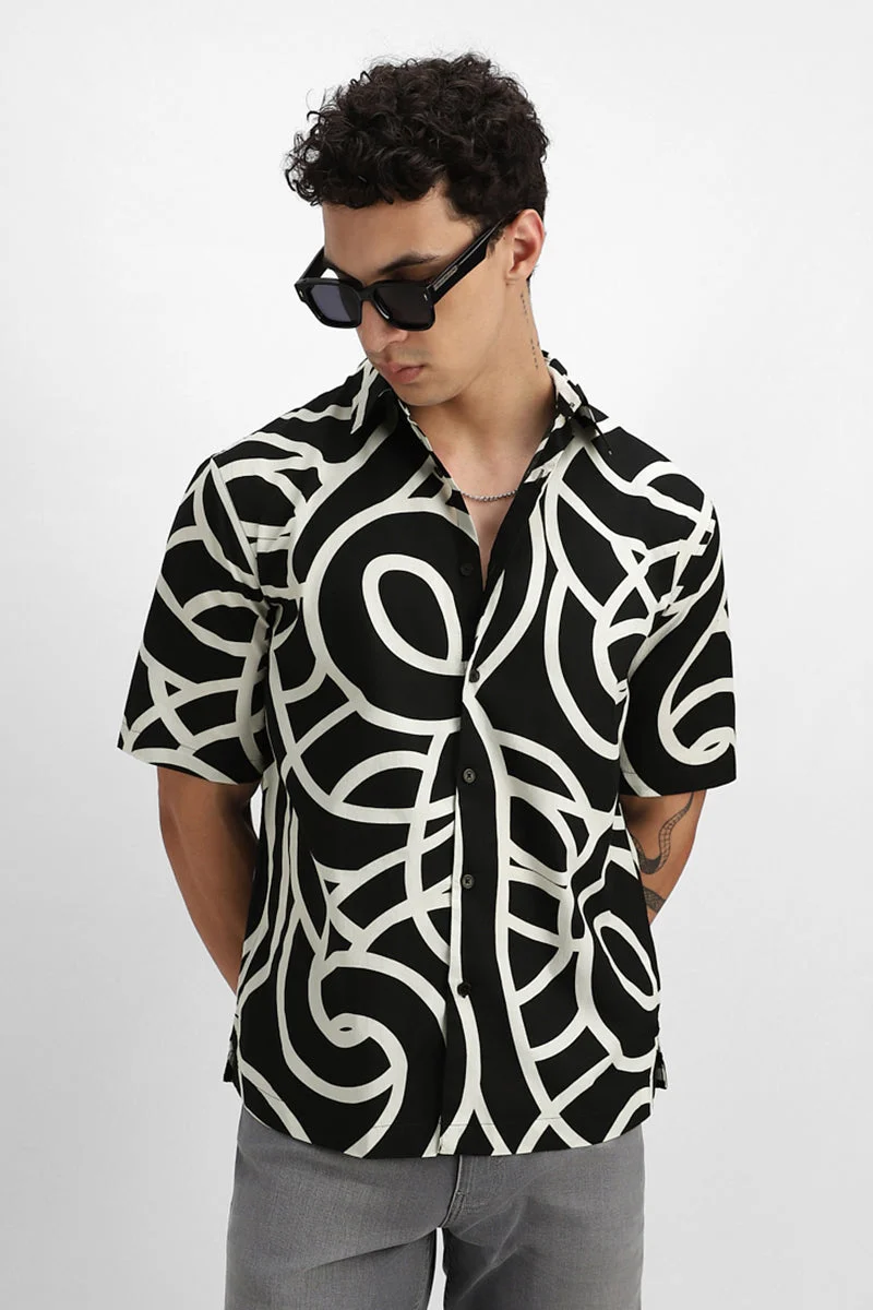 SNITCH Abstract Box Fit Shirt