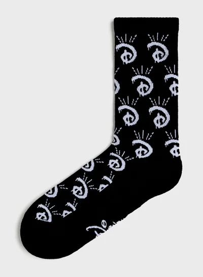 H&M Motif Detail Crew Socks