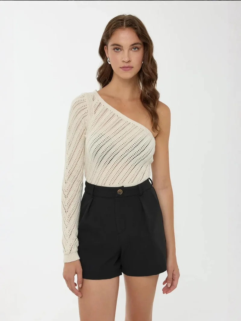 HICCUP One Sleeve Knit Top