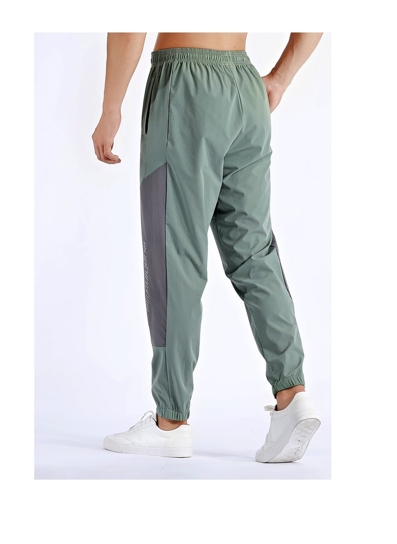 UTDOORWEAR - Men's Sports Casual Pants High Spring Speed Dry Bundle Foot Pants Running Sports Fitness Slim Sports Sweatpants - Image 1
