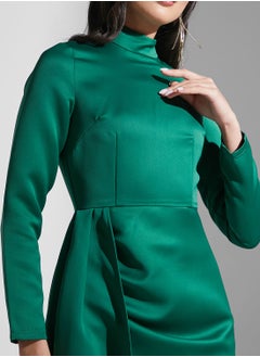 Virgos Lounge Asymmetrical Hem Knitted Dress  - Image 3