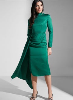 Virgos Lounge Asymmetrical Hem Knitted Dress  - Image 1