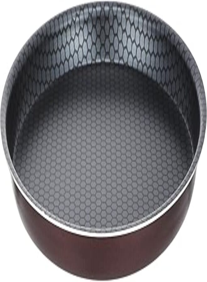 Trueval Round Teflon Pizza Pan, Size 24 - Maroon