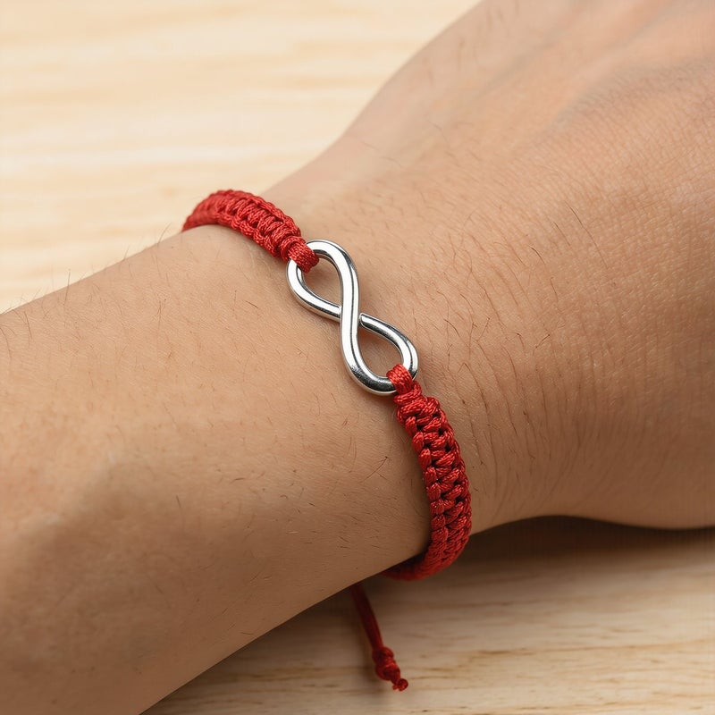 Upgraded Infinity Braided Bracelet No Loose Knot Adjustable No Fray Sturdy Long Lasting Wristband - Image 4
