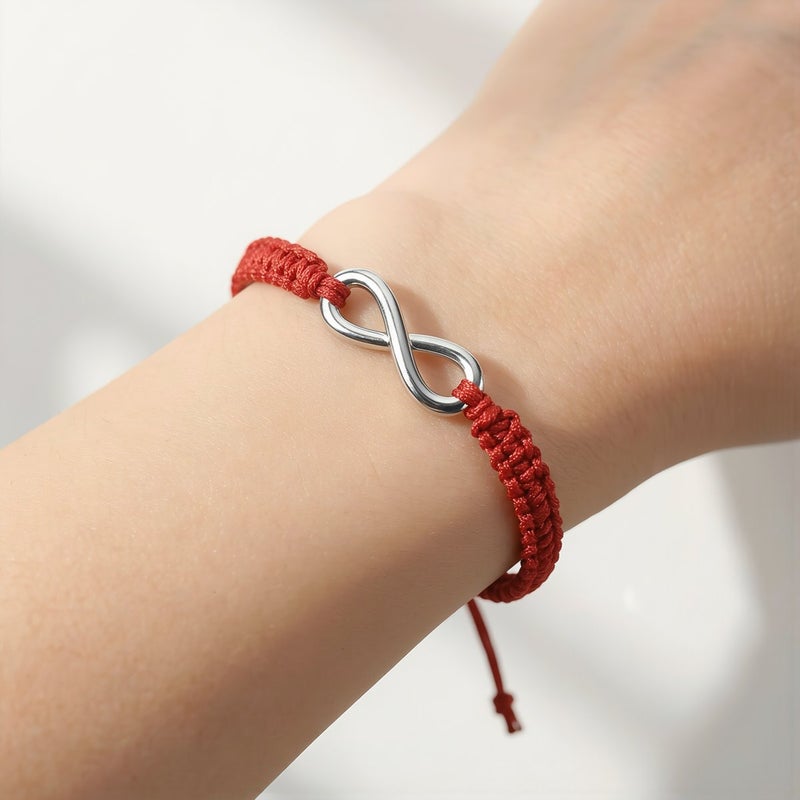 Upgraded Infinity Braided Bracelet No Loose Knot Adjustable No Fray Sturdy Long Lasting Wristband - Image 3