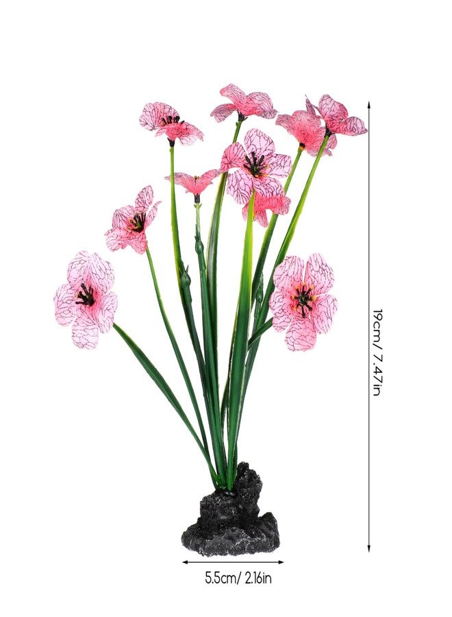 ياردوي قطعتان من نباتات الزينة الاصطناعية لأحواض السمك، نباتات صناعية لتزيين سطح المكتب وحوض سمك بيتا، ديكور منزلي ومكتبي - Image 2