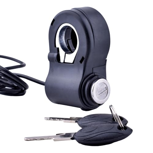 Chokayaky Universal Bike Key Ignition 12V-96V Ebike Ignition Switch with Key Superior Anti-Theft Electric Scooter Key Switch 2 Wires Electric Scooter Ignition Lock Key Switch Scooter Key Ignition Replacement - Image 1