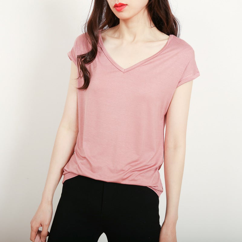 Women's V-Neck Sleeveless T-Shirt - Image 4