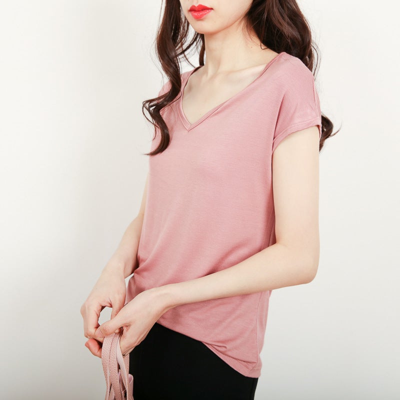 Women's V-Neck Sleeveless T-Shirt - Image 3