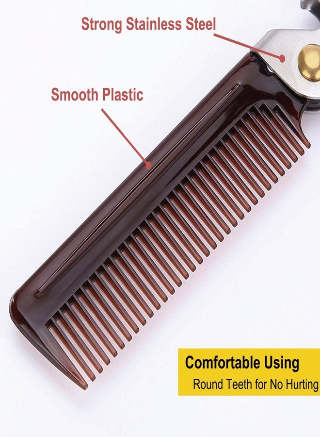 KEEKOS Stainless Steel Folding Comb, Pocket Comb for Men and Women, Silver - Image 5