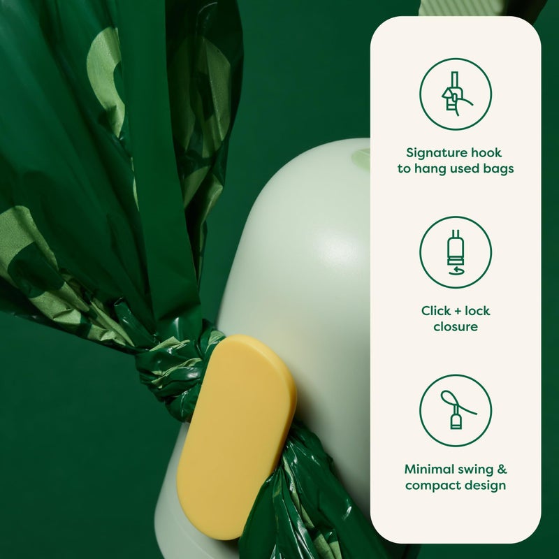 Earth Rated Dog Poop Bag Holder, Durable and Guaranteed Leakproof, Unscented, Dispenser with Starter Roll - Image 1
