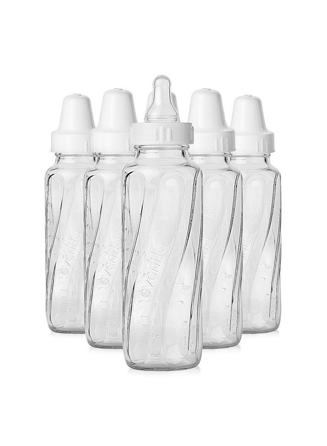 Evenflo Feeding Classic Glass Bottle, Twist Bottles, 8 Oz, 1-Pack of 6 Bottles - Image 1