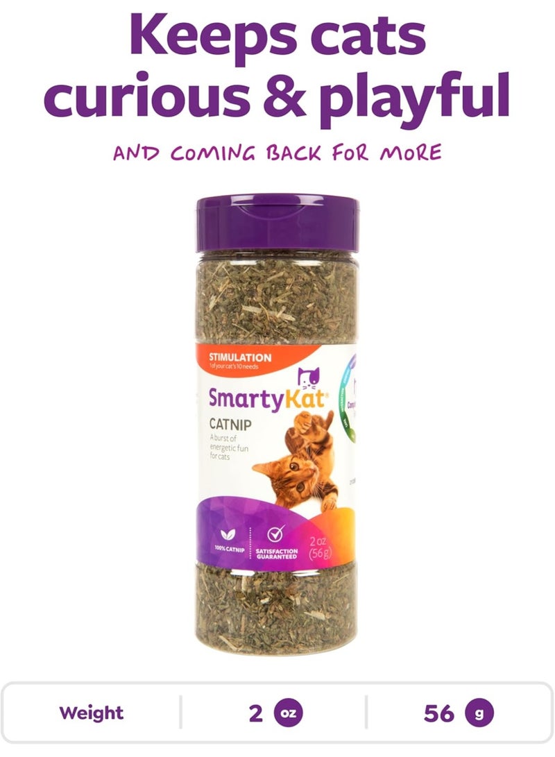 Smartykat Certified Organic Catnip 2 Ounce Canister (Pack of 1) - Image 3