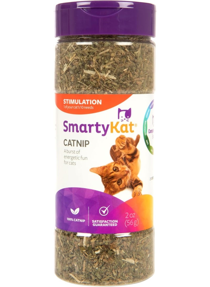 Smartykat Certified Organic Catnip 2 Ounce Canister (Pack of 1) - Image 1
