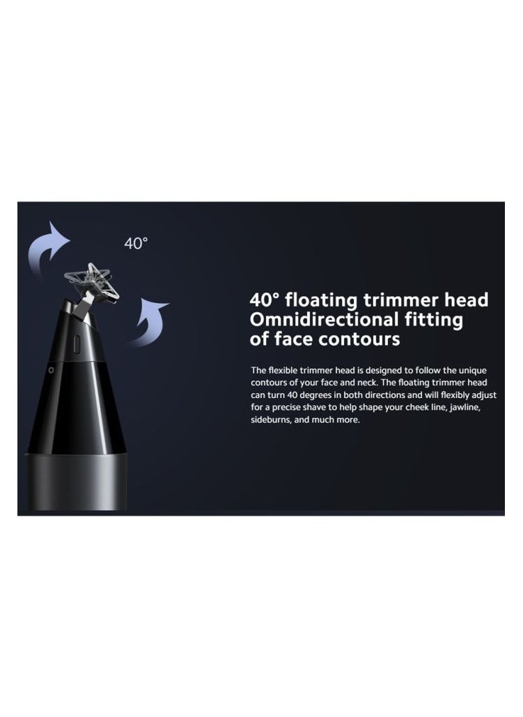 Xiaomi - Uniblade Trimmer Bhr7051Gl – 3-Blade Precision Shaver With 14 Length Settings, 40° Rotating Head, Skin Protection Cover, Wireless Charging, Long-Lasting Battery For Face And Body Grooming – Black - Image 1