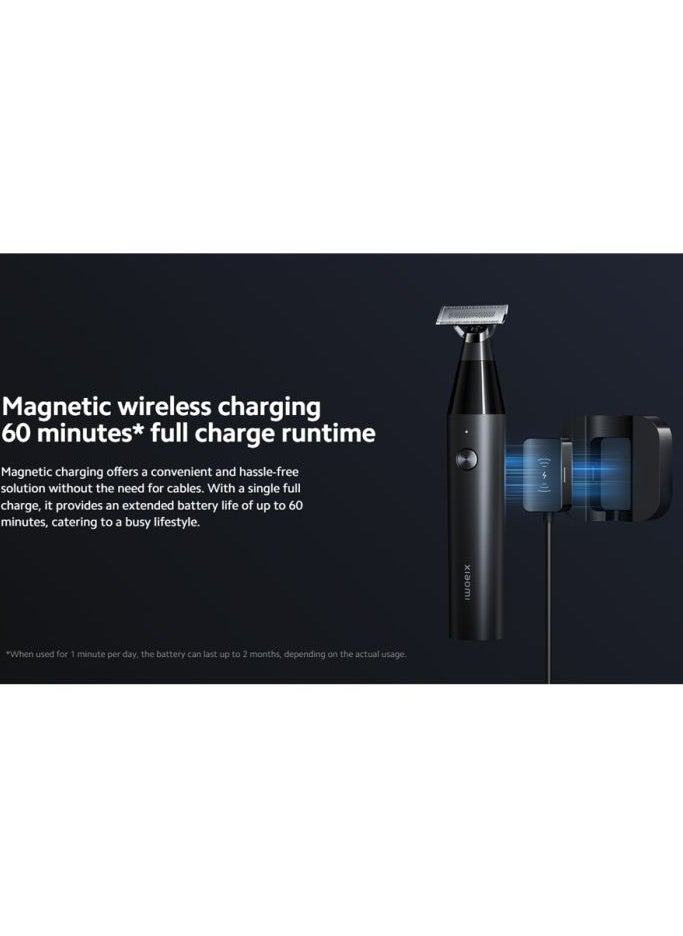 Xiaomi - Uniblade Trimmer Bhr7051Gl – 3-Blade Precision Shaver With 14 Length Settings, 40° Rotating Head, Skin Protection Cover, Wireless Charging, Long-Lasting Battery For Face And Body Grooming – Black - Image 1