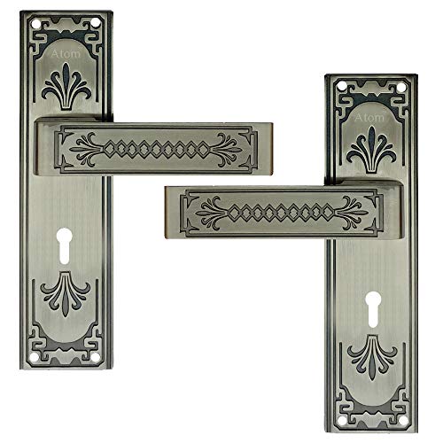 Atom Heavy Duty Mortise Door Lock for Bedroom, Living Room, Main Door, Black Silver Finish | 3 Keys | 6 Lever Double Stage Lockset for House Hotel Office(O37KY) - Image 3