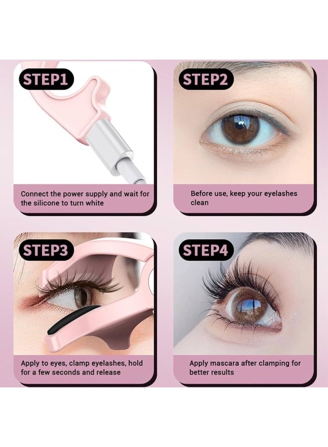 White Plastic Eyelash Curler Beginners Extension Curl Eyelashes Portable Beauty Makeup Tools Gift - Image 4