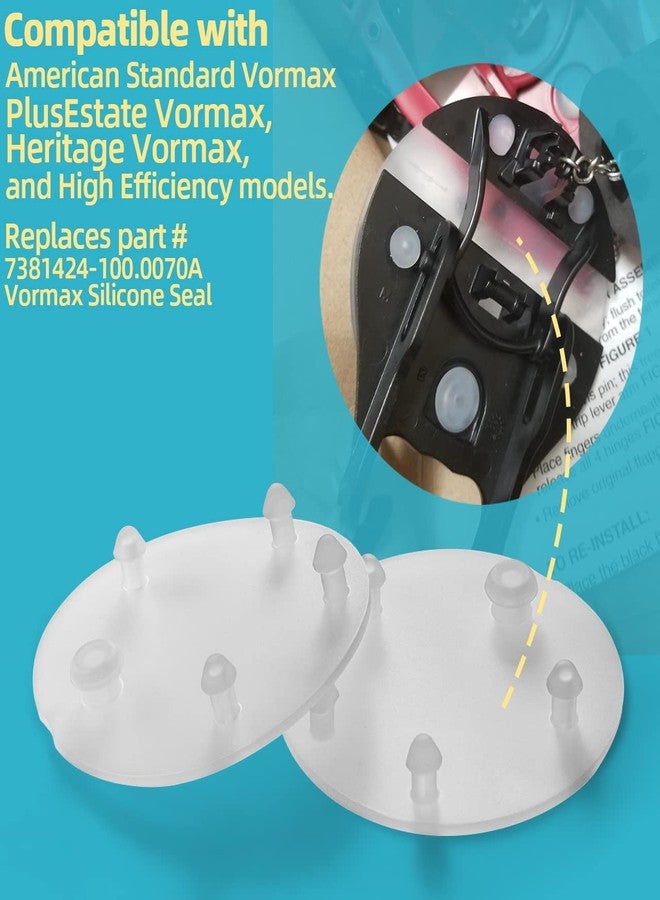 ألوكس حشية سدادة خزان المرحاض البديلة من السيليكون من Vormax مقاس 3 بوصات - متوافقة مع المعيار الأمريكي 7381424-100.0070A (عبوة من قطعتين) - Image 4