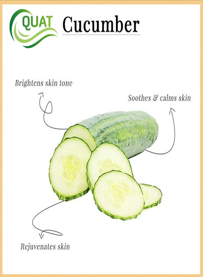 Quat Face Gel for Glowing Skin, Women, Men (Cucumber Gel) - Image 2