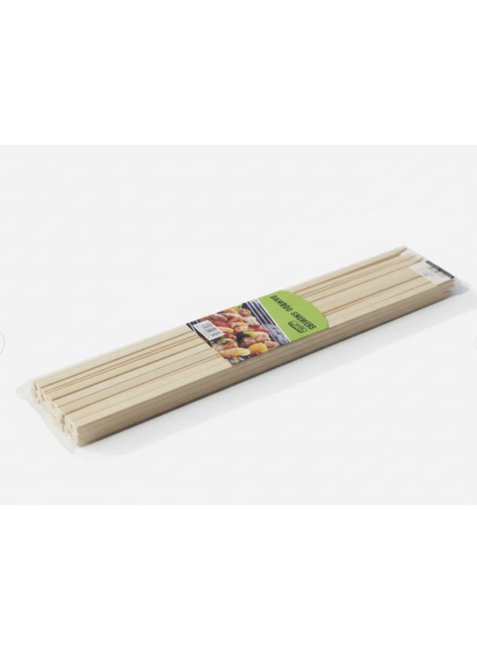 AKDC Natural Bamboo Skewers 40 pcs (0.9 × 40 cm) – Eco-Friendly Wooden BBQ Sticks for Grilling Kebabs & Satay - Image 2