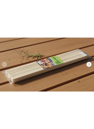 AKDC Natural Bamboo Skewers 40 pcs (0.9 × 40 cm) – Eco-Friendly Wooden BBQ Sticks for Grilling Kebabs & Satay